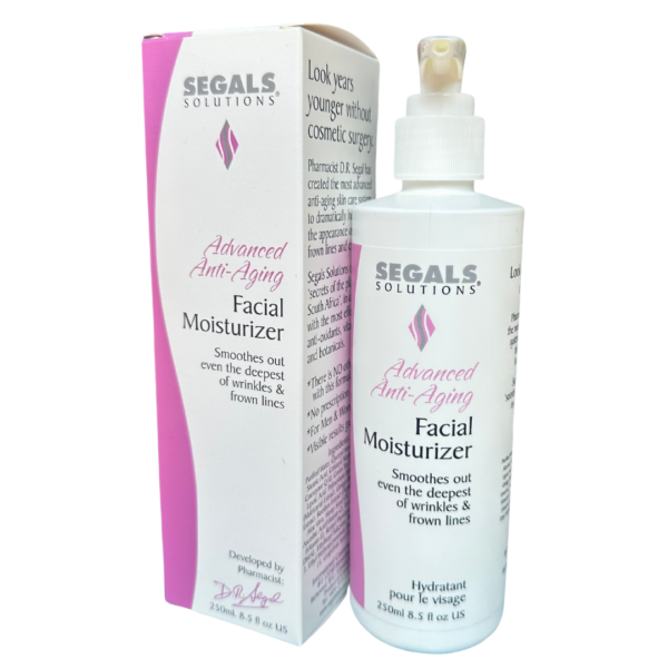 bottle of advanced anti-aging facial moisturizer